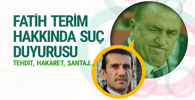 Rüştü Reçber Fatih Terim’i savcılığa şikayet etti