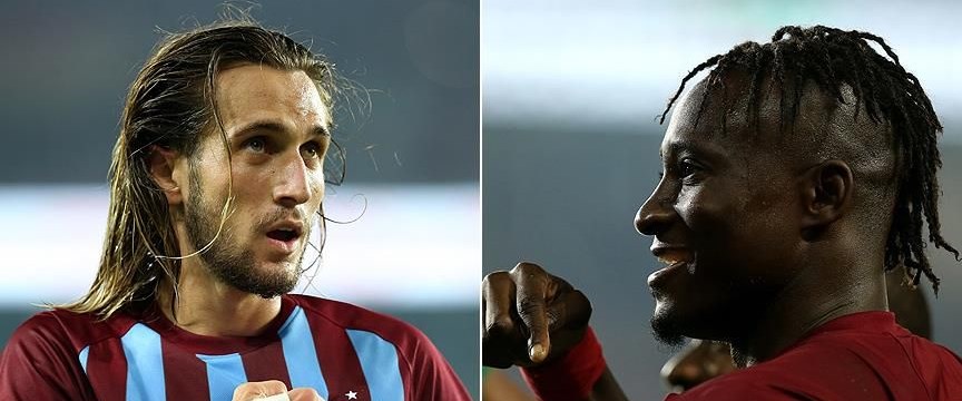 Trabzonspor’un Galatasaray karşısındaki golcüleri Yusuf ve N’Doye