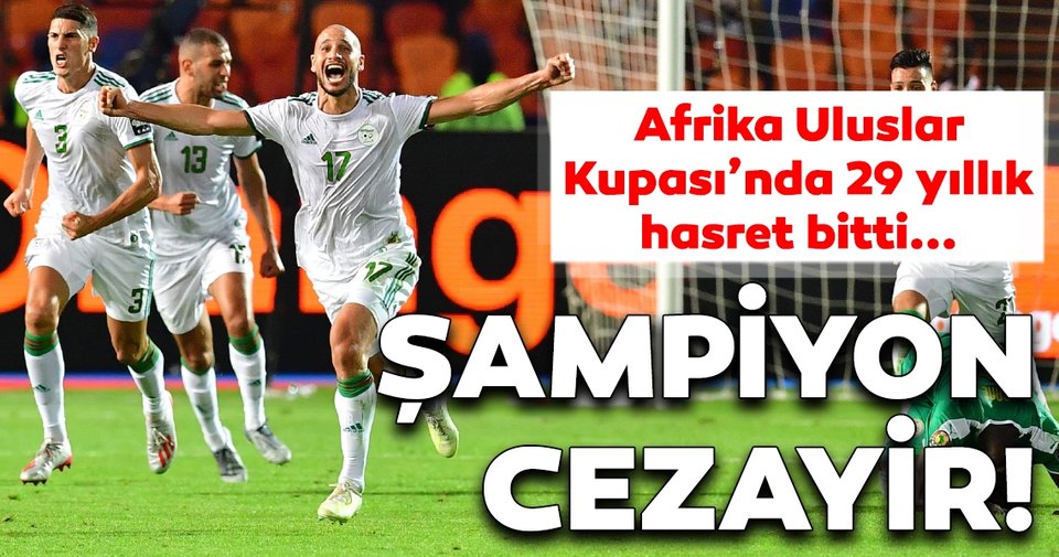 Son dakika: 2019 Afrika Uluslar Kupası’nda şampiyon Cezayir