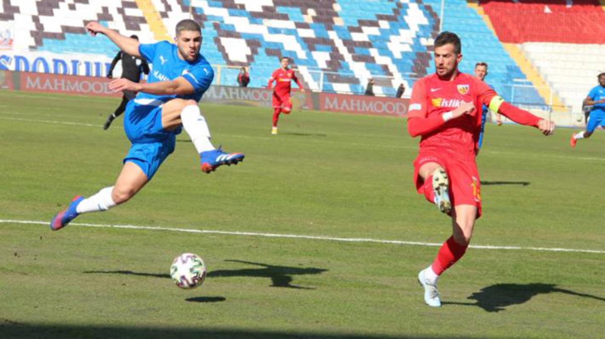 Erzurumspor, sahasında Kayserispor ile 1-1 berabere kaldı