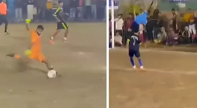 Futbol sahalarında böylesi yok: Daha önce izlediğiniz golleri unutun